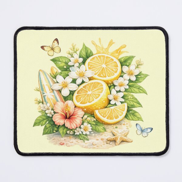 Item preview, Fresh Lemon Tropical Summer Art designed and sold by 0606PM.