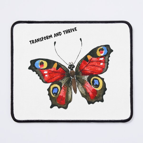 Item preview, Transform and Thrive Butterfly Sticker | Inspirational Growth Quote | Motivational Butterfly Transformation Art ?✨? designed and sold by Pandey14.