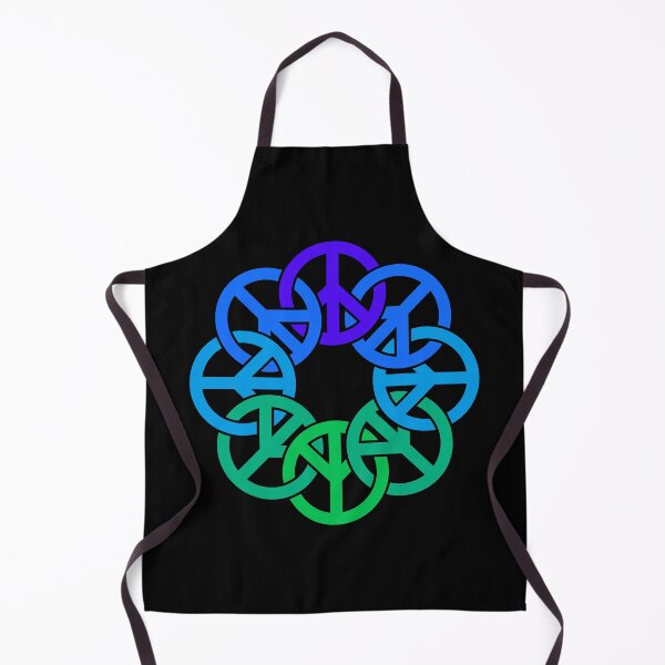 Item preview, Circle of Peace Signs (green to indigo) designed and sold by JMParadis.