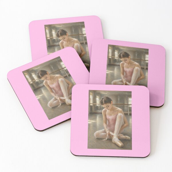 Item preview, Ballerina Tying Her Pointe Shoes designed and sold by goldcov.