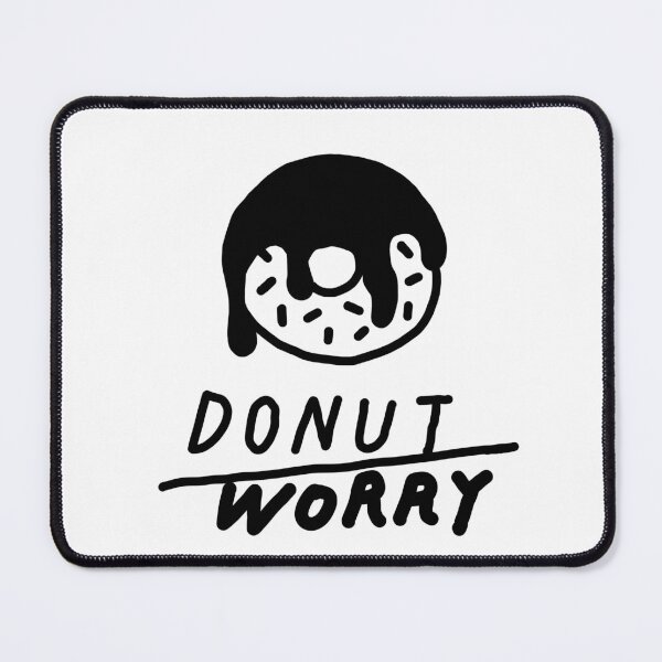 Item preview, Cute Donut Illustration, Donut Worry Funny Food Quote, Hand Drawn Bakery Doodle designed and sold by DaisyRooDesign.