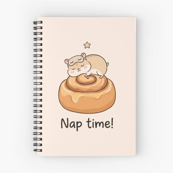 Item preview, Cute Sleeping Hamster on Cinnamon Roll Nap Time designed and sold by Amir Faysal.