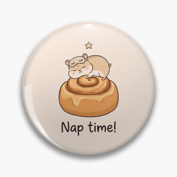 Item preview, Cute Sleeping Hamster on Cinnamon Roll Nap Time designed and sold by Amir Faysal.