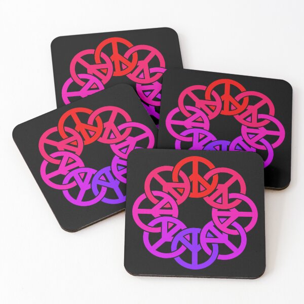 Item preview, Circle of Peace Signs (purple to red) designed and sold by JMParadis.