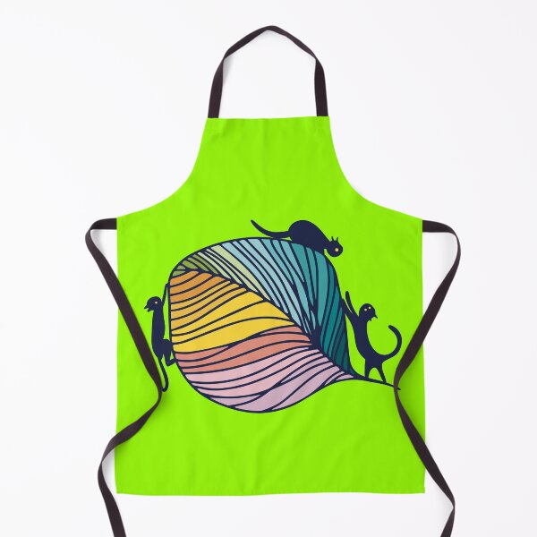 Item preview, Colorful Leaf with Black Cats designed and sold by IvysCreativityHouse.