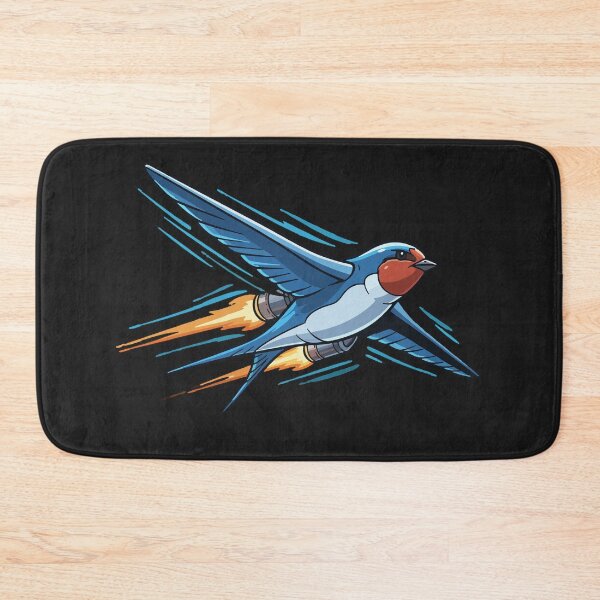 Item preview, Jetpack Swallow Rocket Bird Graphic designed and sold by AwesomeBeyondLimits.
