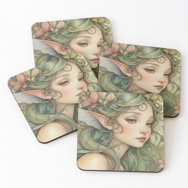 Item preview, Enchanting Forest Fairy Watercolor Fantasy Art designed and sold by ECCreationx.