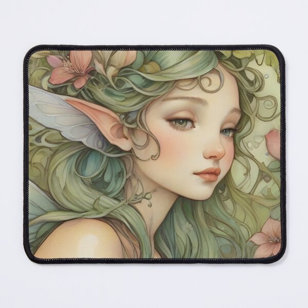 Item preview, Enchanting Forest Fairy Watercolor Fantasy Art designed and sold by ECCreationx.