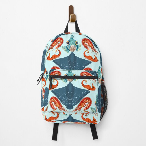 Item preview, Ocean Life Coastal Pattern Collection | Seahorses, Stingrays, Tropical Fish & Shrimp | Nautical Marine Surface Pattern Designs designed and sold by VirtuallyCreativ .