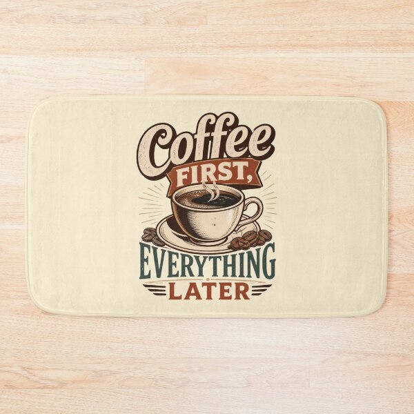 Item preview, Coffee First – Funny Quote Design designed and sold by ABLAT-CREATIONS.