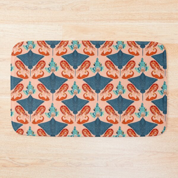 Item preview, Ocean Life Coastal Pattern Collection | Seahorses, Stingrays, Tropical Fish & Shrimp | Nautical Marine Surface Pattern Designs designed and sold by VirtuallyCreativ .
