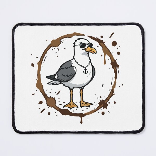 Item preview, Rebellious Seagull Messy Coffee Ring Stain designed and sold by ArcApparel2020.