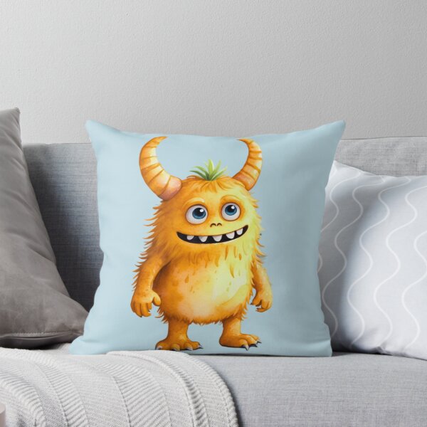 Item preview, Little pumpkin monster. Minimalistic baby monster. designed and sold by NewtBoo.