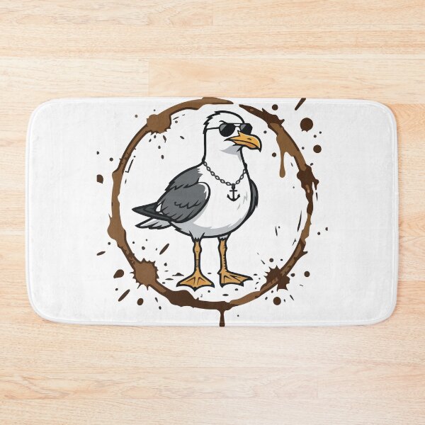 Item preview, Rebellious Seagull Messy Coffee Ring Stain designed and sold by ArcApparel2020.