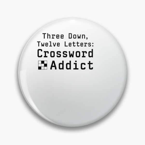 Item preview, Three Down, Twelve Letters - Crossword Addict designed and sold by BinAlgoPix.