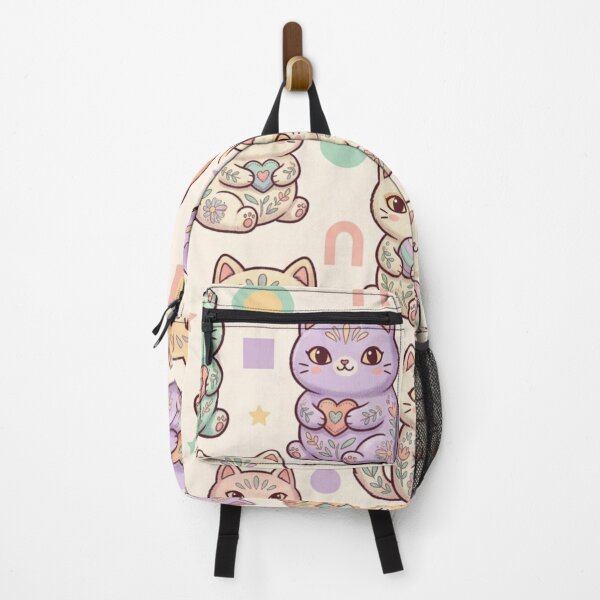 Item preview, Cute Kawaii Pastel Cats Pattern designed and sold by Iampoji.