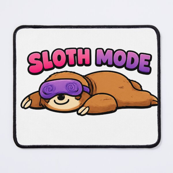 Item preview, Sloth Mode – Cute Lazy Sloth Sticker designed and sold by echoartstd.