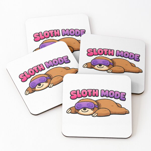 Item preview, Sloth Mode – Cute Lazy Sloth Sticker designed and sold by echoartstd.