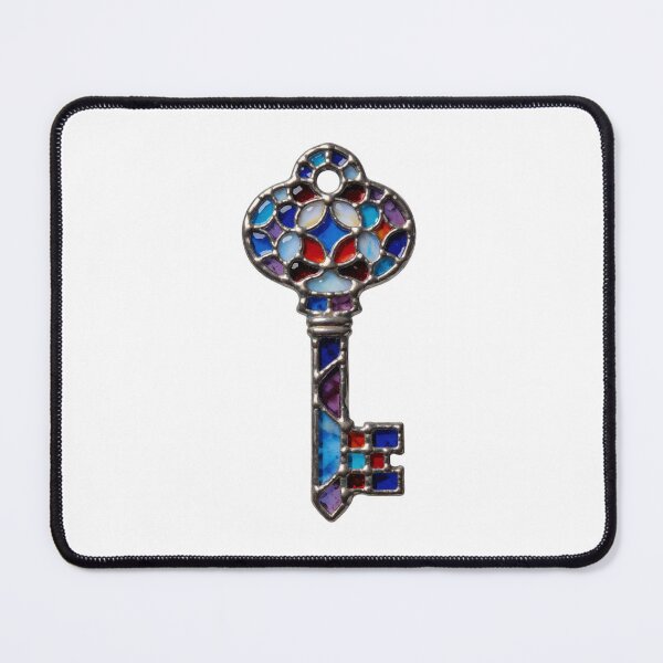 Item preview, Stained Glass Key Sticker | Fantasy Skeleton Key Art designed and sold by AillustriaAK.