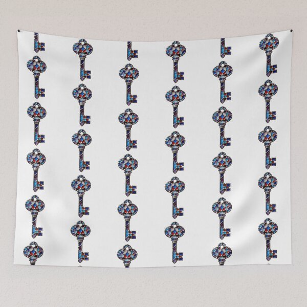 Item preview, Stained Glass Key Sticker | Fantasy Skeleton Key Art designed and sold by AillustriaAK.