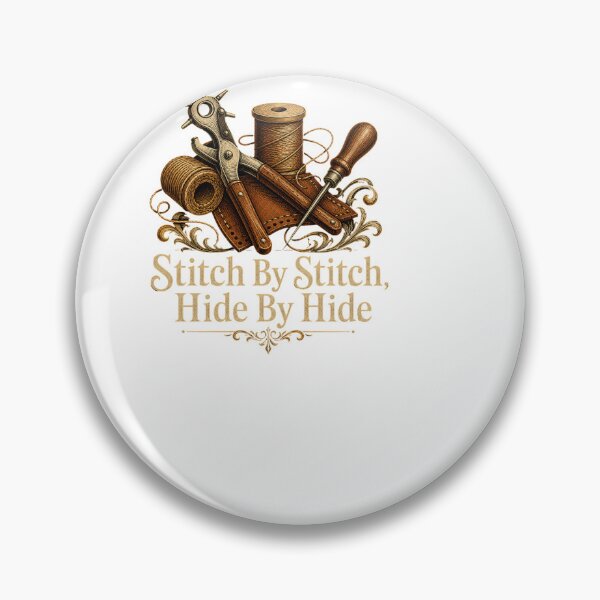 Item preview, Stitch By Stitch, Hide By Hide - Funny Leatherwork designed and sold by BinAlgoPix.