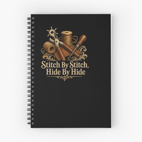 Item preview, Stitch By Stitch, Hide By Hide - Funny Leatherwork designed and sold by BinAlgoPix.