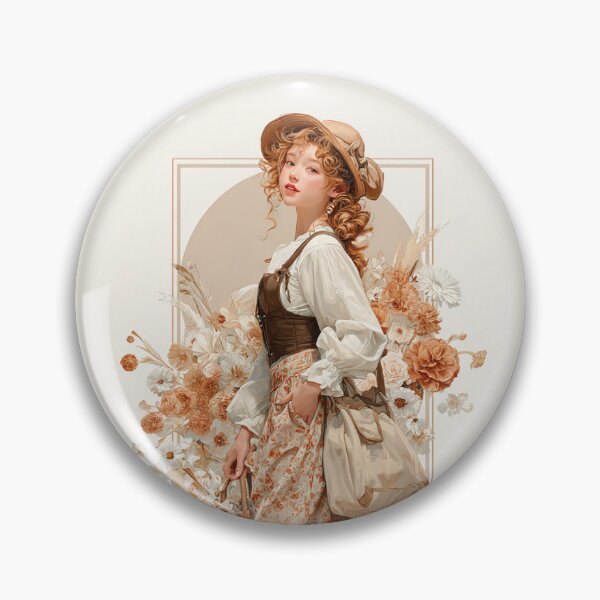 Item preview, Vintage Girl with Hat and Basket iPhone Case Holly Hobbie Style designed and sold by daila70.