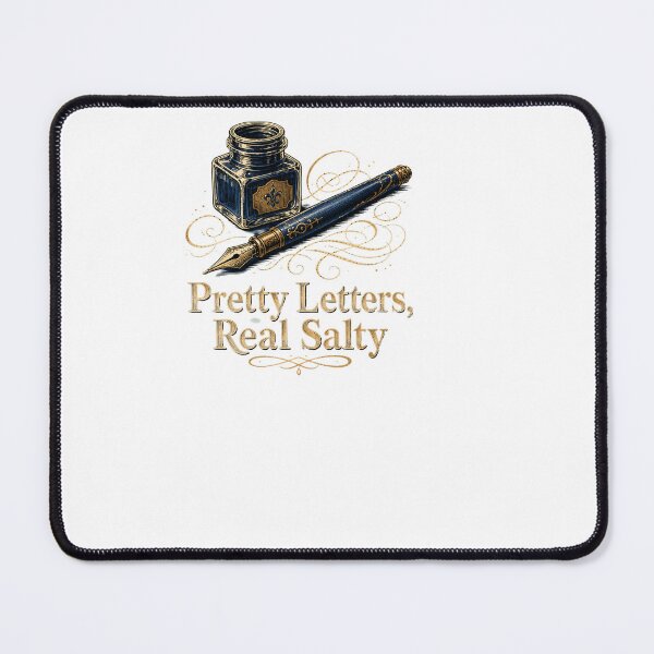 Item preview, Pretty Letters, Real Salty - Funny Calligraphy designed and sold by BinAlgoPix.
