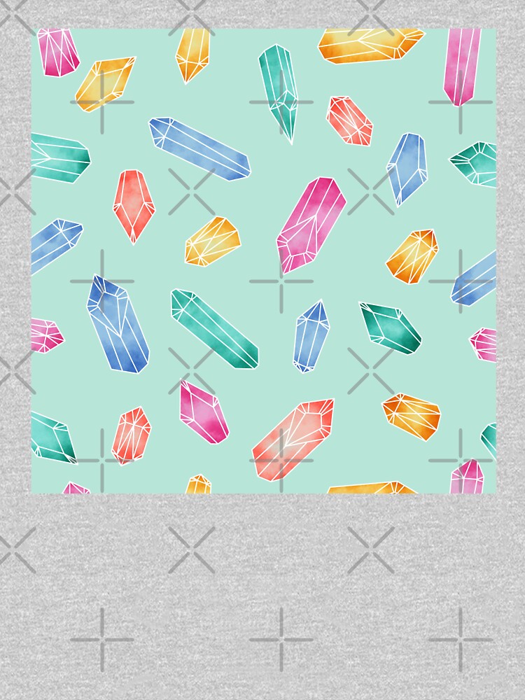 Crystals pattern - Light Green by PrintablesP