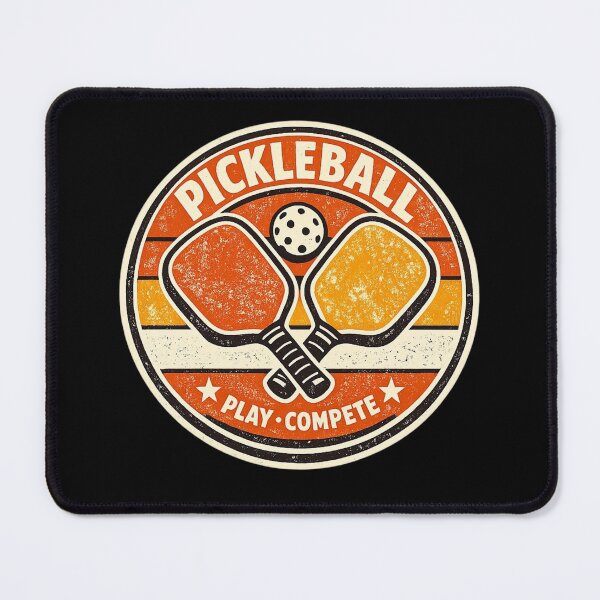 Item preview, Pickleball Retro Badge – 1970s Vintage Sports Design designed and sold by Timeless Junction.