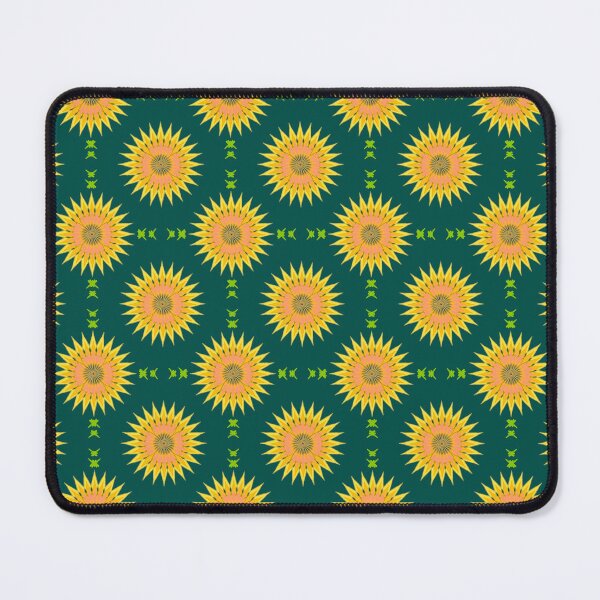Item preview, Elegant bohemian floral seamless pattern with yellow and orange spiky flowers. designed and sold by AjjimaJKM.