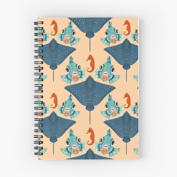 Item preview, Ocean Life Coastal Pattern Collection | Seahorses, Stingrays, Tropical Fish & Shrimp | Nautical Marine Surface Pattern Designs designed and sold by VirtuallyCreativ .