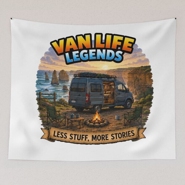 Item preview, Road Trips, Freedom and Australia – Van Life Legends designed and sold by Holiday-Hunter.