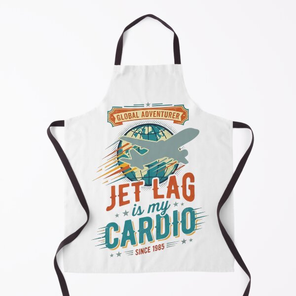 Item preview, Jet Lag Is My Cardio Retro Travel designed and sold by Ar0undTheW0rld.