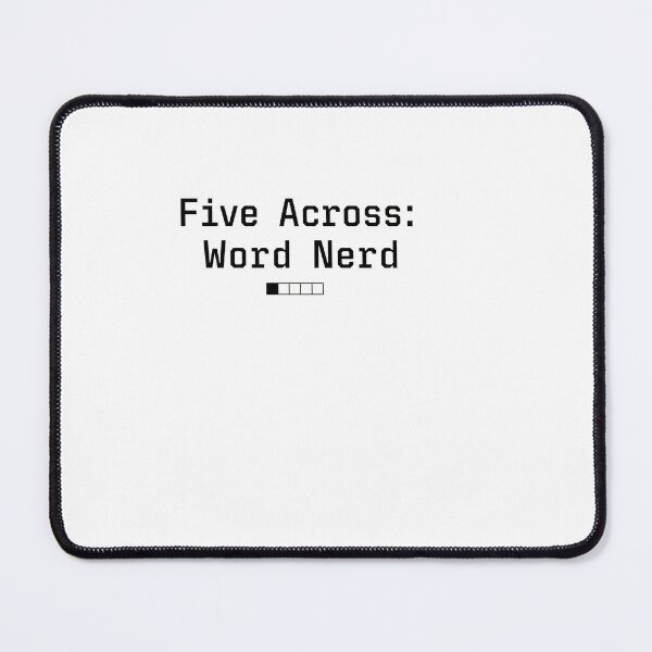 Item preview, Five Across, Word Nerd - Funny Crossword Lover designed and sold by BinAlgoPix.