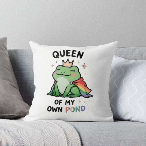 Item preview, Pond-erfully Proud Cute Rainbow Frog Pride designed and sold by Pixanova.