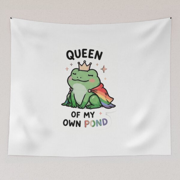 Item preview, Pond-erfully Proud Cute Rainbow Frog Pride designed and sold by Pixanova.