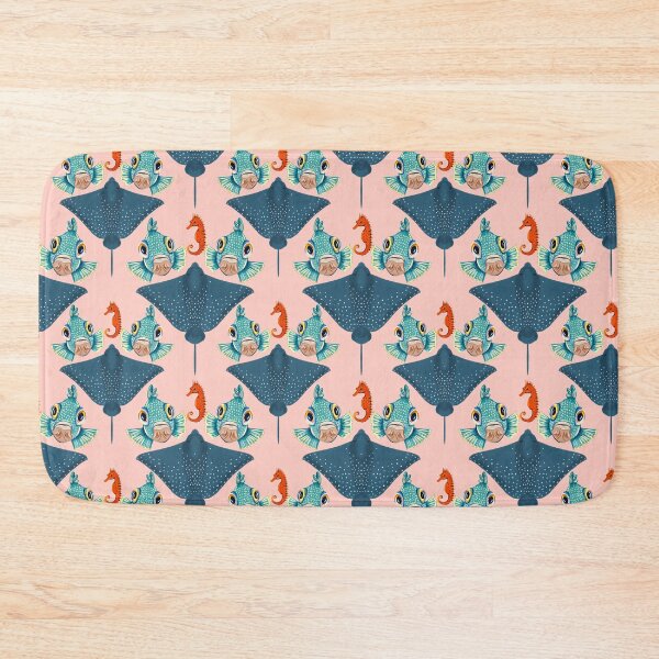 Item preview, Ocean Life Coastal Pattern Collection | Seahorses, Stingrays, Tropical Fish & Shrimp | Nautical Marine Surface Pattern Designs designed and sold by VirtuallyCreativ .