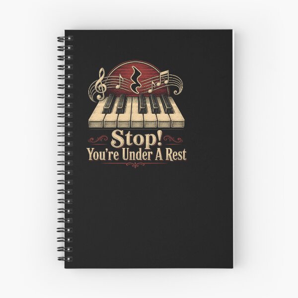 Item preview, Stop! You're Under A Rest - Funny Piano designed and sold by BinAlgoPix.