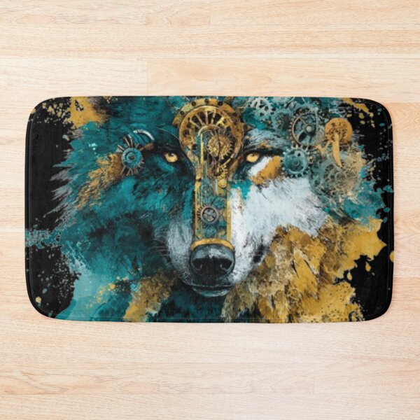 Item preview, Wild Spirit Wolf Steampunk T-Shirt Iron Fangs Design designed and sold by Dream Weave Studio.