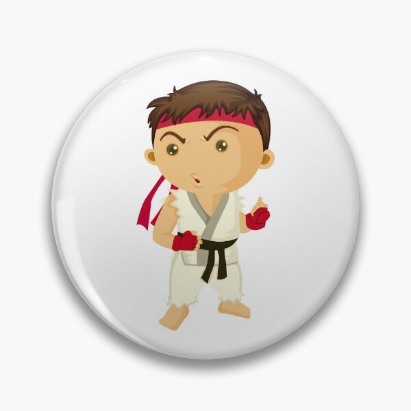 Item preview, Cute Chibi Street Fighter Martial Artist Sticker | Kawaii Fighting Game Character designed and sold by amareshdas008.