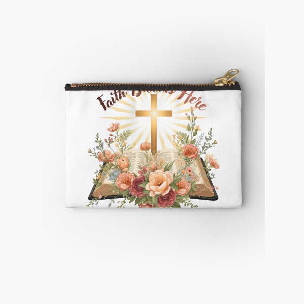 Item preview, Faith Blooms Here: Inspirational Christian Wall Art designed and sold by MaryvonLogg.