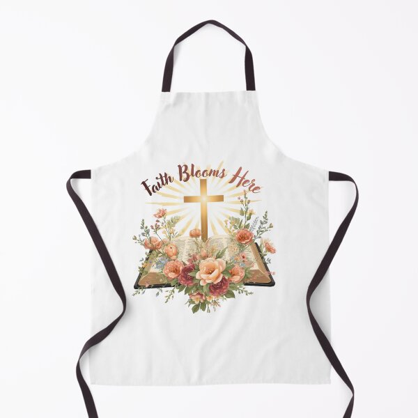 Item preview, Faith Blooms Here: Inspirational Christian Wall Art designed and sold by MaryvonLogg.