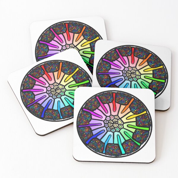 Item preview, Stained Glass Diatom designed and sold by PalaeoBros.
