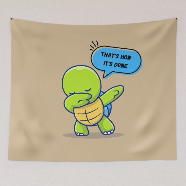 Item preview, Funny Dabbing Turtle Thats How Its Done Meme designed and sold by Alpikycn.