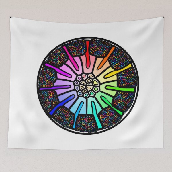 Item preview, Stained Glass Diatom designed and sold by PalaeoBros.