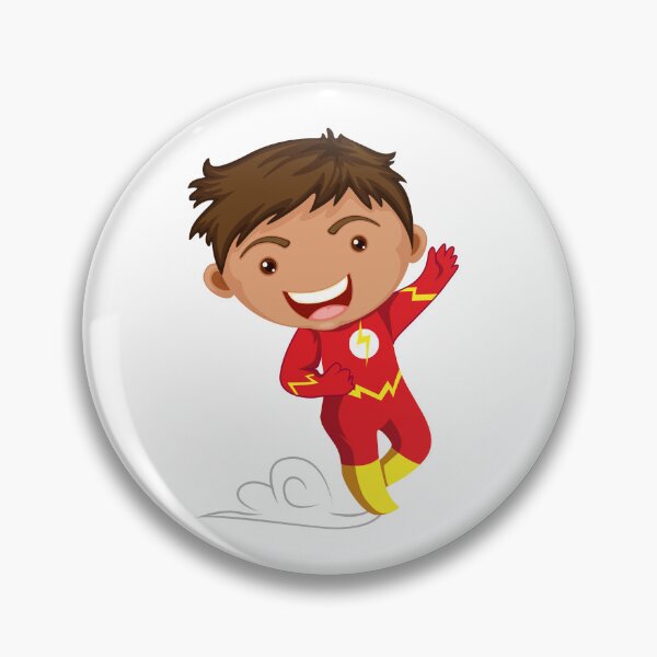 Item preview, Flash Sticker | Cute Chibi Speedster Superhero Cartoon Character for Comic Fans designed and sold by amareshdas008.