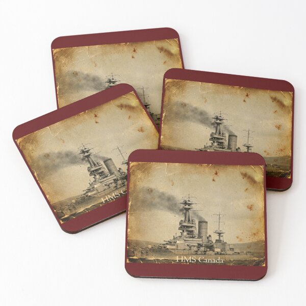 Item preview, HMS Canada WWI Dreadnought Vintage Postcard Art designed and sold by The store under the battleship :).