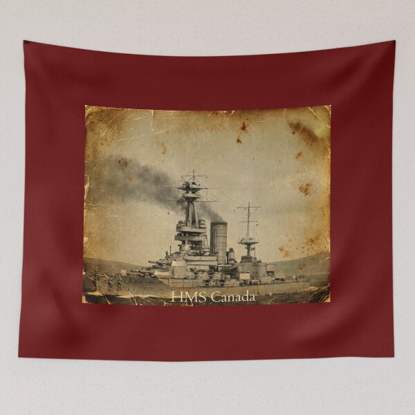 Item preview, HMS Canada WWI Dreadnought Vintage Postcard Art designed and sold by The store under the battleship :).