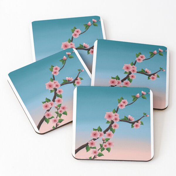 Item preview, Vibrant Cherry blossom handmade digital painting  designed and sold by IncantevoleKlothz.